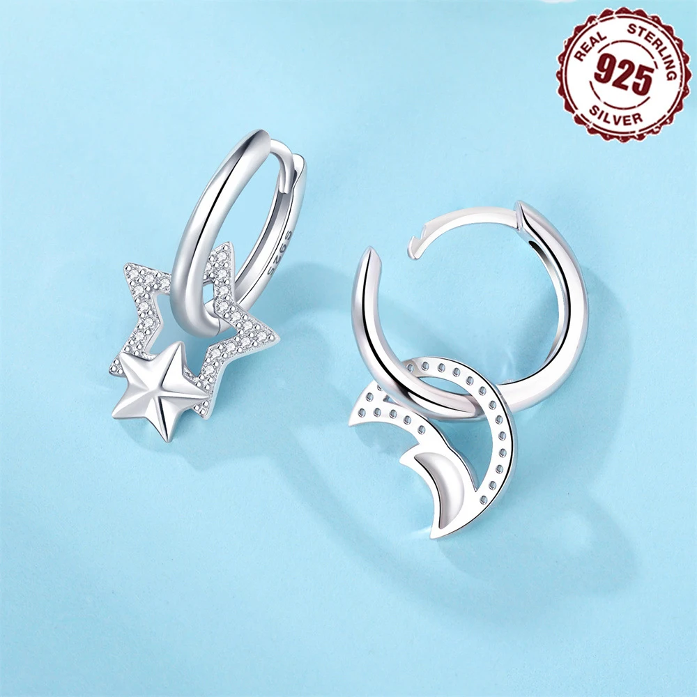 Wholesale Fashion Ear Jewelry 925 Sterling Silver Green Tourmaline Glass Crab Stud Earrings For Girl Gift No Allergies No Nickel