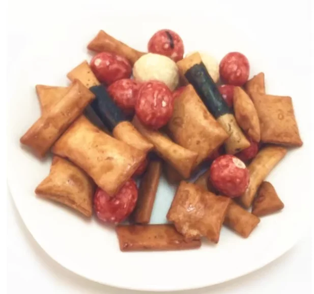 Chinese Snacks Mixed Nori Rice Cracker and Coated Peanuts Mix High Quality Food in OEM Packing Snacks Wholesale