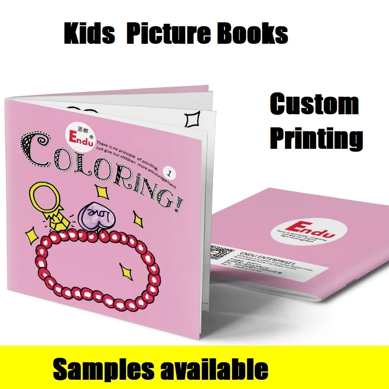 Professional Custom Hot Sale Full Color Printing Fancy Children Baby Hardcover Board Book