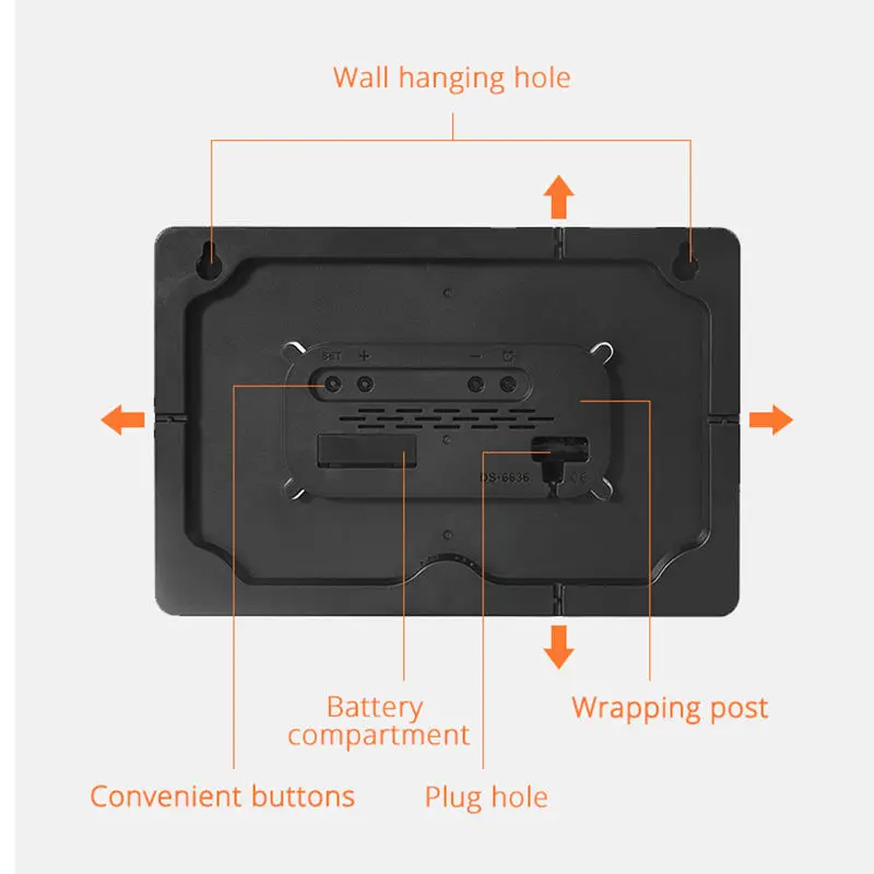 Large Display Wall Electrical Clock Calendar Day Digital Wall Clock Temperature With Remote Control Countdown Timer Alarm Clock