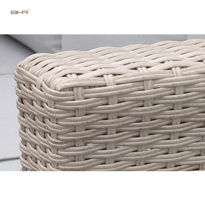 BHR outdoor furniture cheap sectional rattan backyard wicker  patio garden corner sofa  furniture outdoor plus size combo set