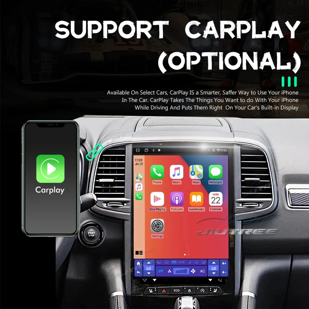 12.8 Inch Car Radio For Renault Megane 4 Samsung Koleos Talisman 2017-2019 Android 13 Multimedia Player Tesla Screen GPS Stereo