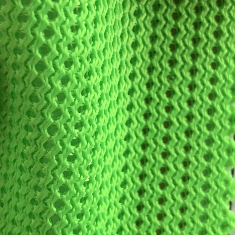 Wholesale 3D Spacer Polyester Knitted Stretch Net Mesh Fabric For Shoes Nylon Air Polyester Mesh