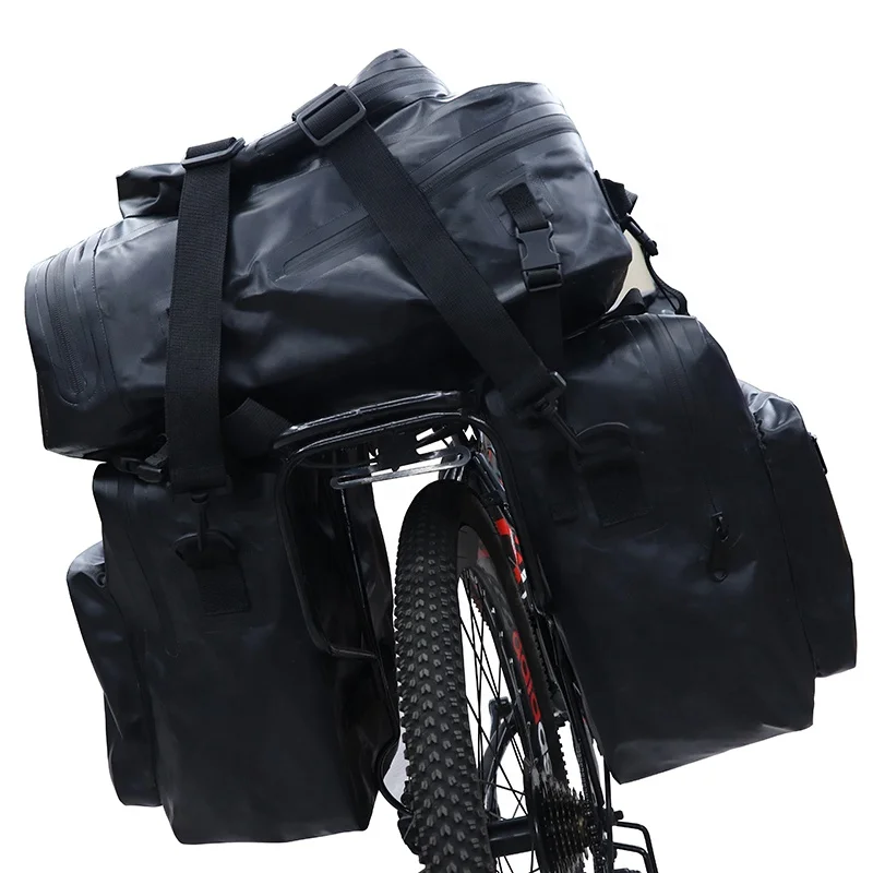 500D Pvc Rear Bike Pannier Saddle Bike Waterproof Pannier Travel Outdoor Cycling Bicycle Bags & Boxes
