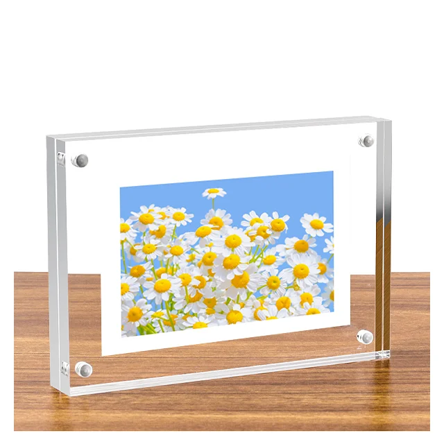 Acrylic Photo Frame Menu Holder Acrylic Display Frame Clear Acrylic Rounded Corners Picture Frame