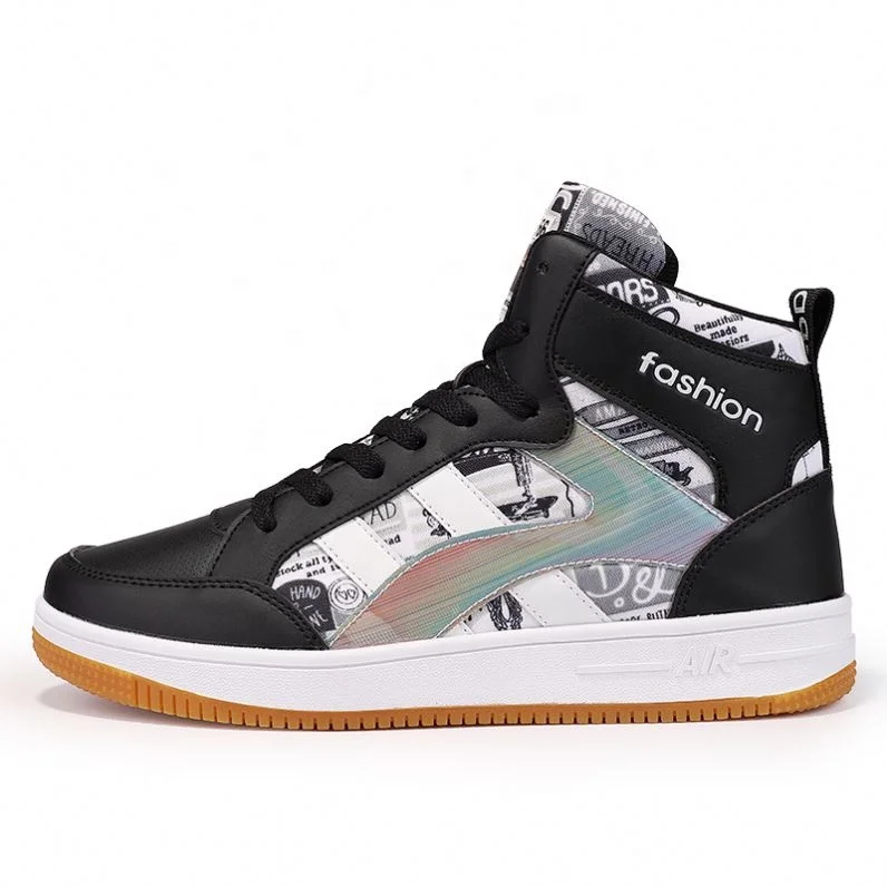 
Оптовая продажа, женские модные повседневные кроссовки с высоким верхом на заказ, стильные прогулочные уличные кроссовки 