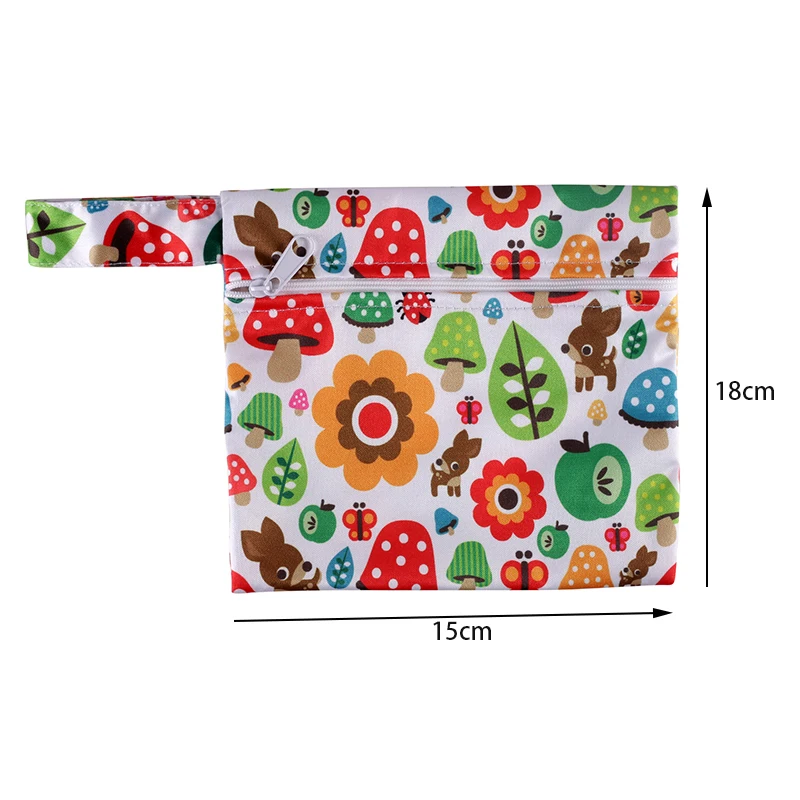 Ananbaby Hot Sale Customized Mommy Wet Dry Diaper Bags Snap Handle Reusable Baby Small Wet Bag Waterproof