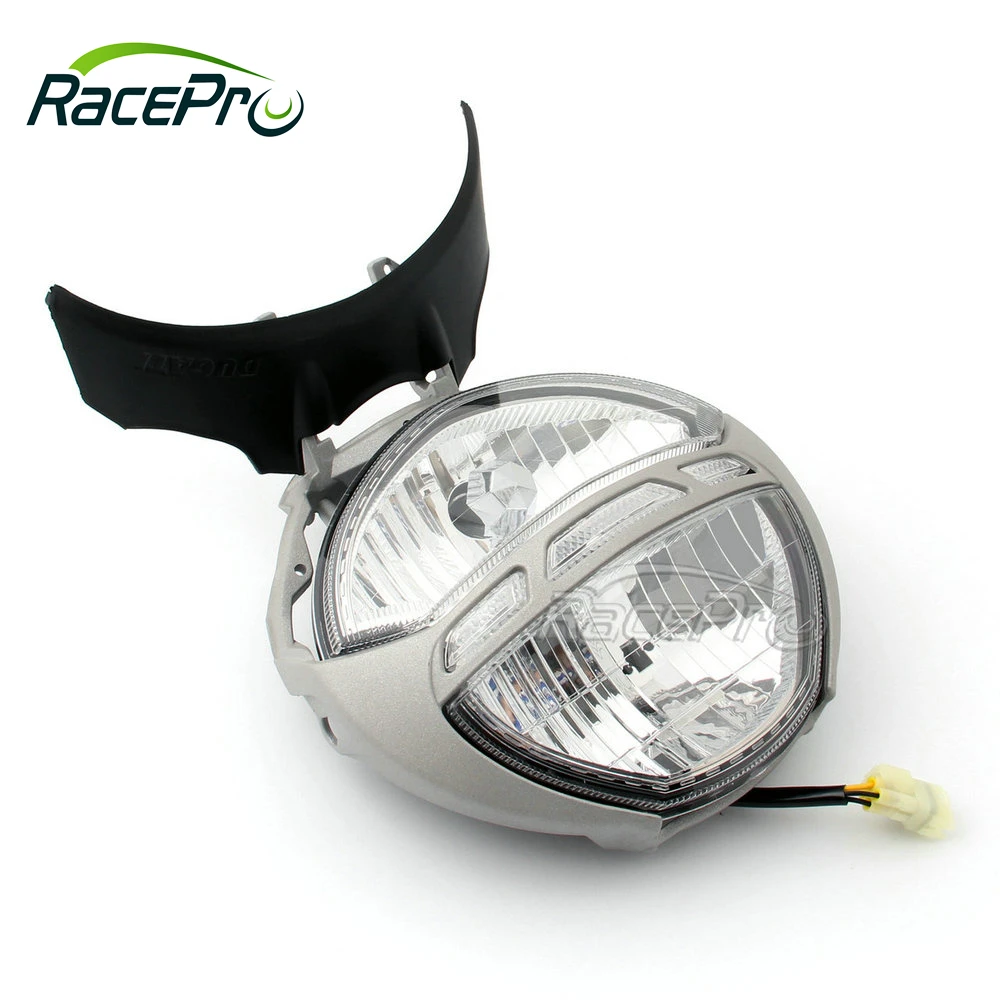 RACEPRO Custom Motorcycle Head Light Assembly for Ducati Monster 659 696 795 796 M1000