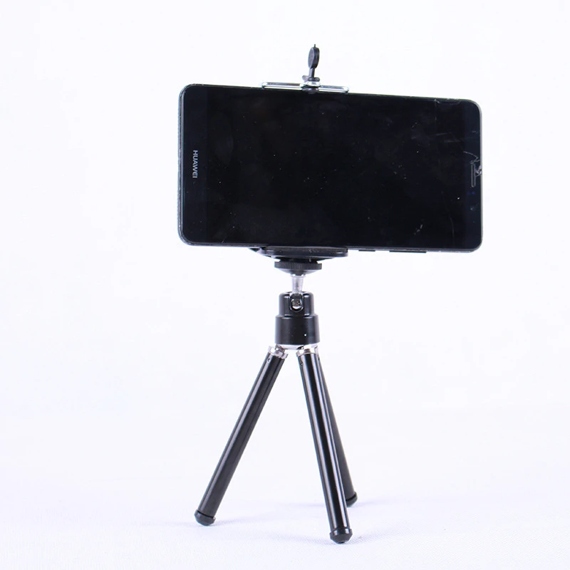 1/4 Lightweight Portable Metal Tabletop Phone Tripod Aluminum Mini Camera Handheld Tripod for Webcam
