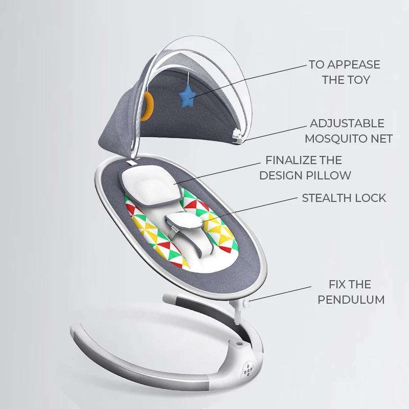 Competitive price hanging portable hammock cradle bouncer rocker baby swing rocking chair