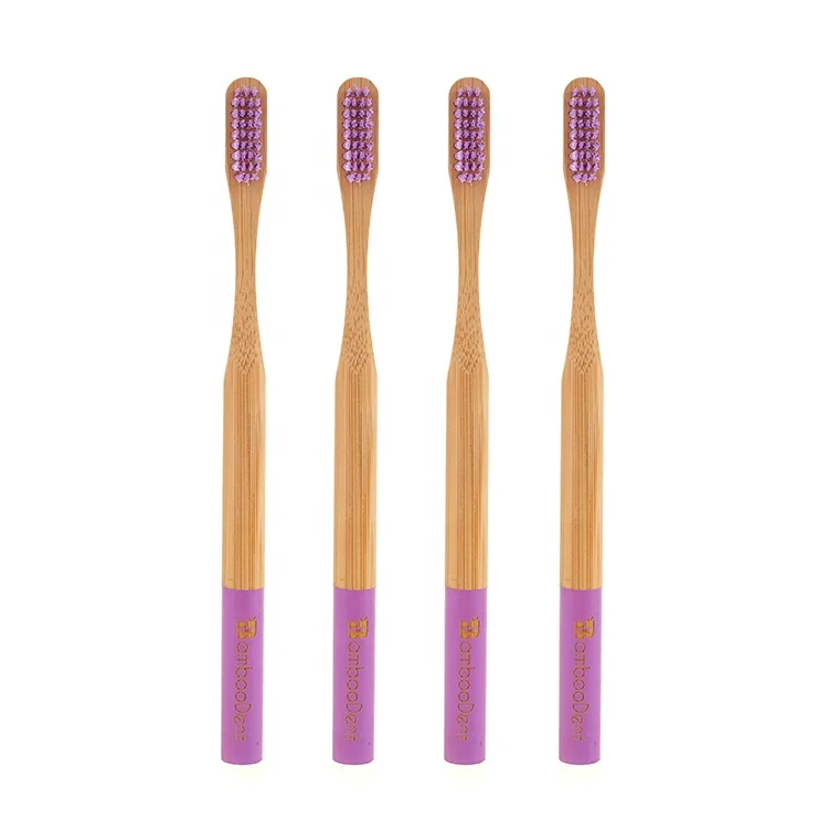Zero Waste Nature Round Handle Adult Wholesale Renewable Compostable Bamboo Toothbrush