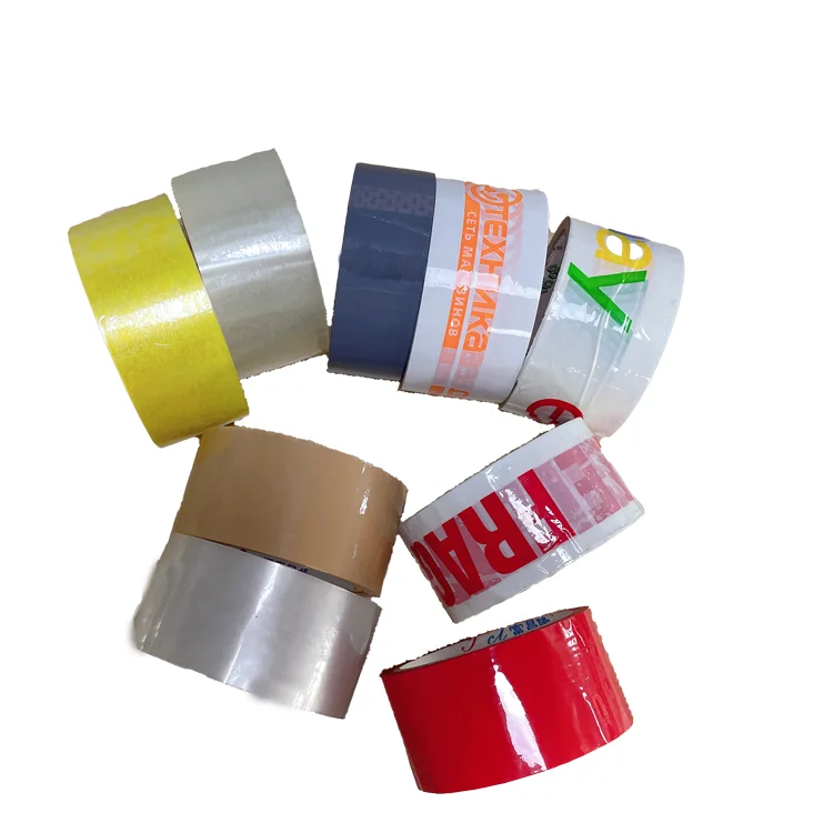 Factory direct sell Box sealing super clear papet adhesive packing tape 6 roll just do it packing tape