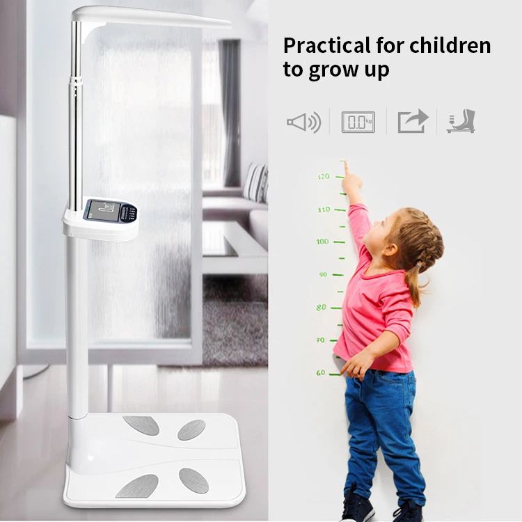 New Products Digital Medical Body Analyzer BMI Ultrasonic Height And Weighing Scale