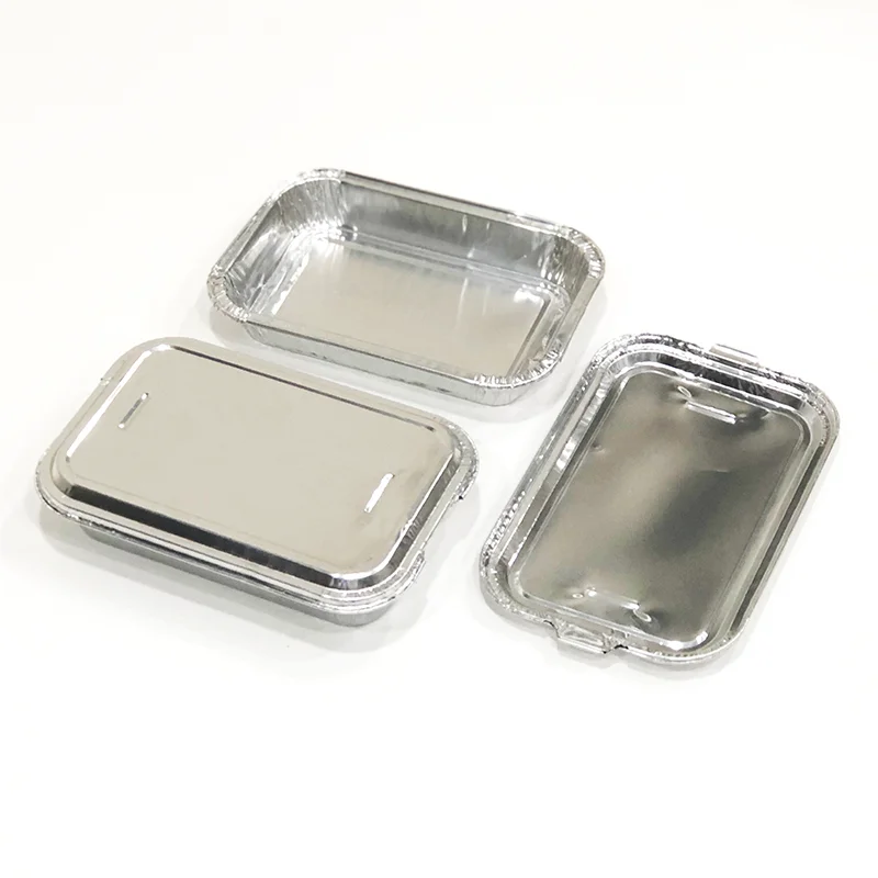 
Fast food disposable aluminum foil container takeaway for food use 