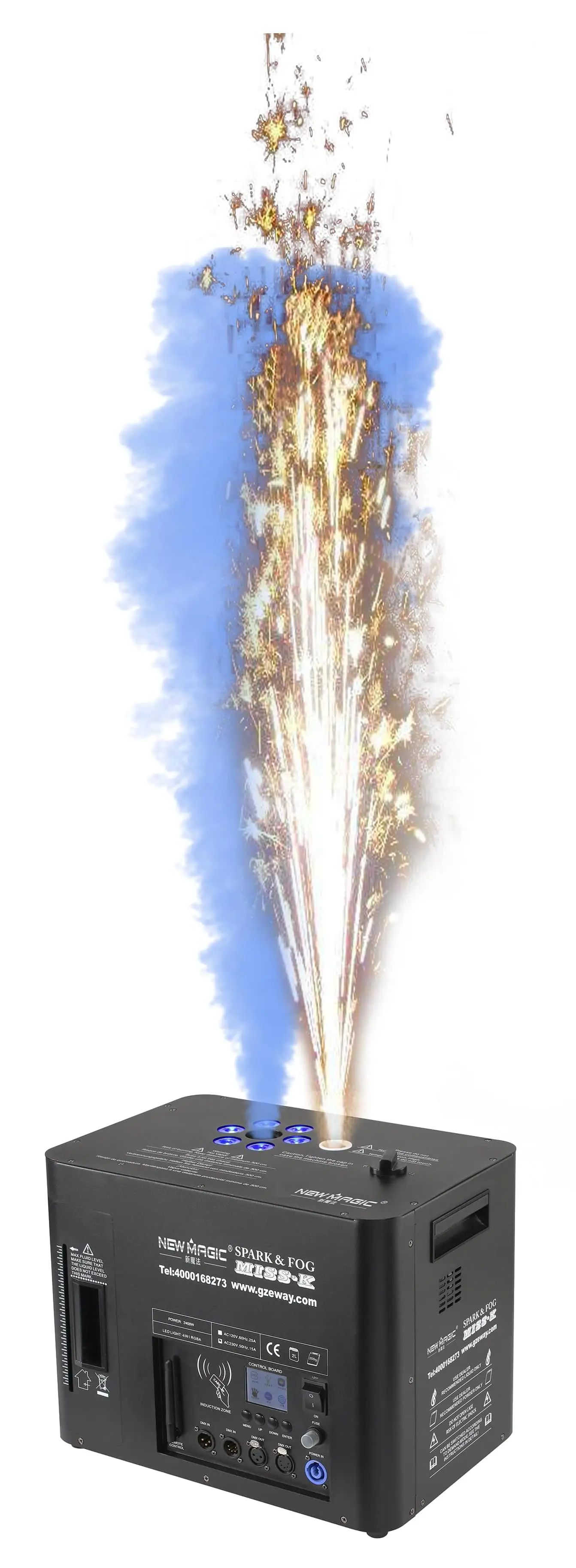 China Factory Wholesale Wireless Spark LED Multi-Function Fog Machine For Stage Effect Machine Wedding