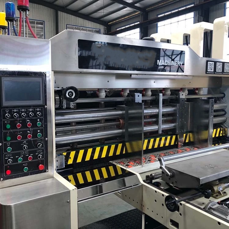 automatic corrugated paper rotary die cutting machine for carton box