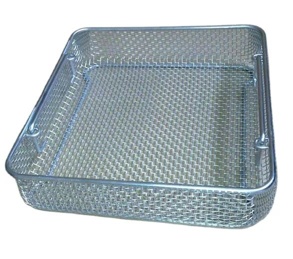 Stainless steel 304 rectangle wire mesh basket