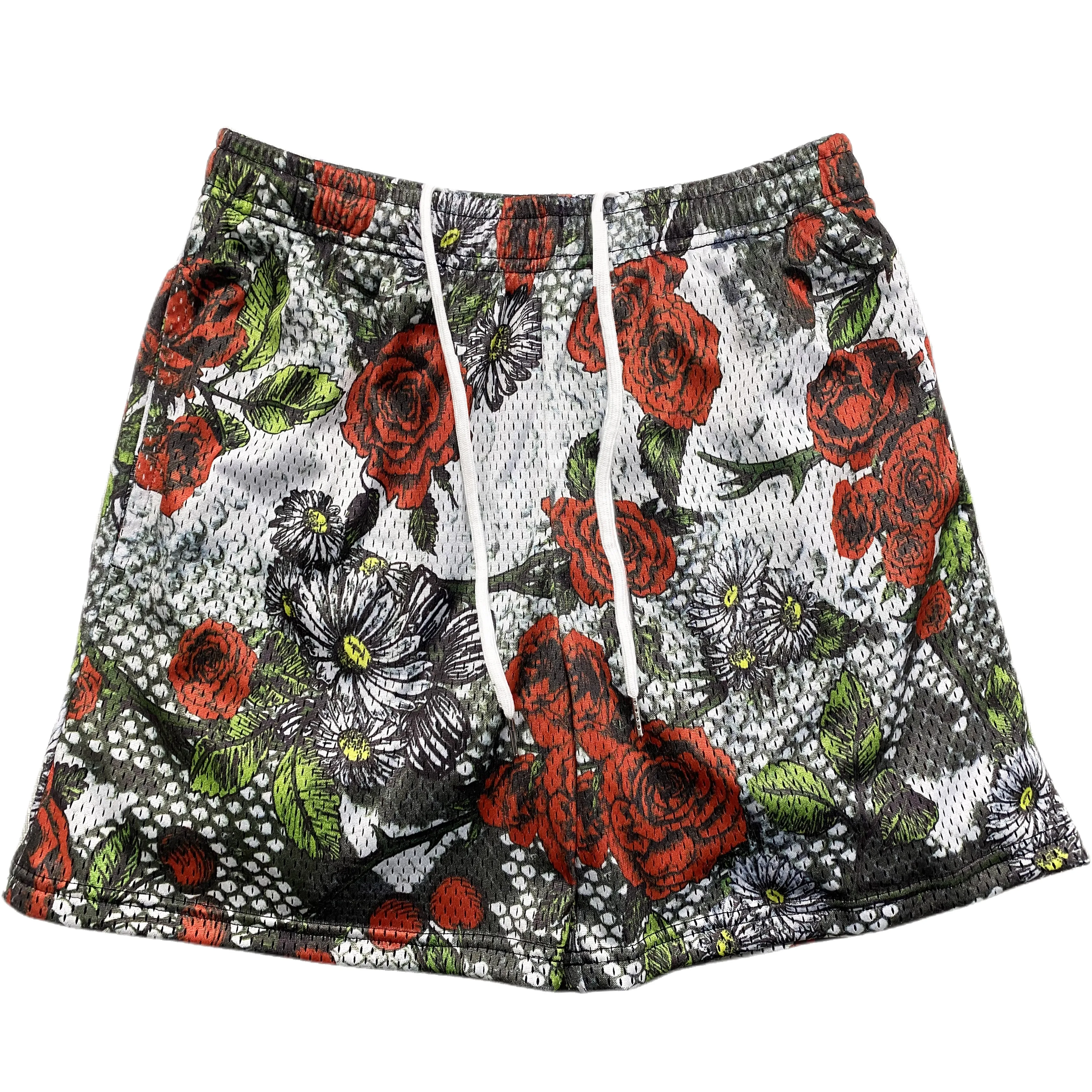 Manufacturer 5 inch inseam custom logo mesh shorts polyester unisex basketball sublimation double layer men mesh shorts custom