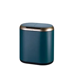 9L 12L Intelligent Automatic Save Energy Big Oval Trash Can Pedal Kitchen Waste Bin Office Hotel Smart Sensor Dust Trash Bin