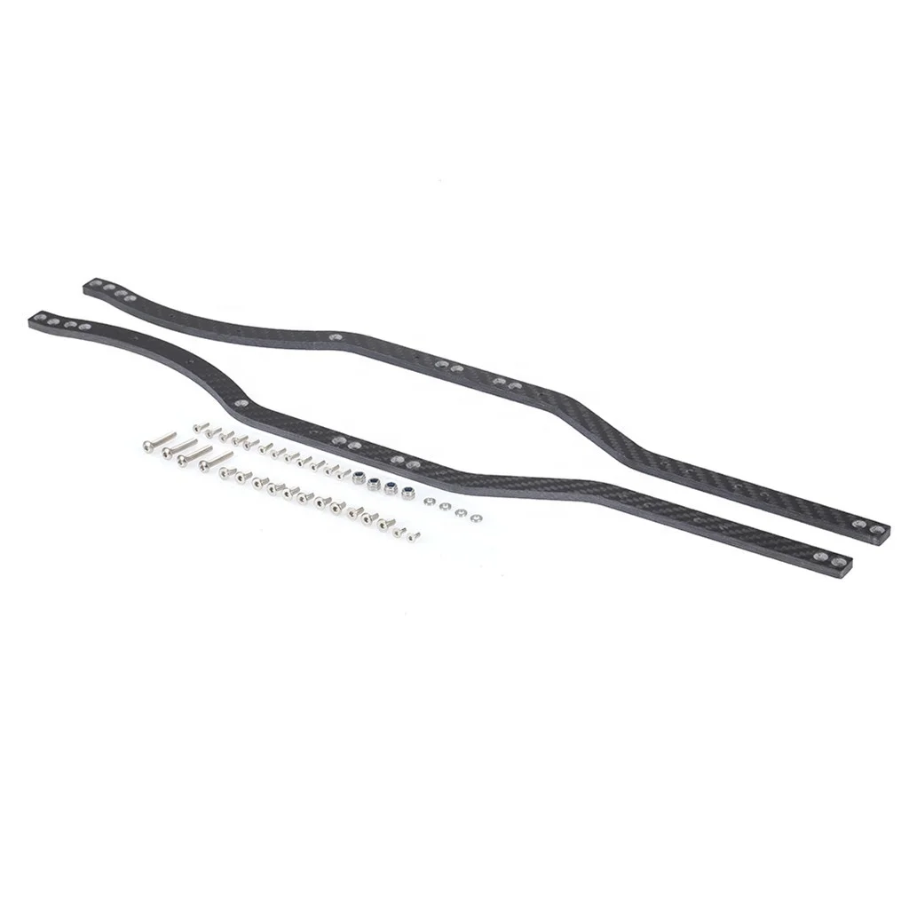 2PCS Metal Black/Red Girder Side Frame Chassis for RC Crawler SCX10 & SCX10 II 90046 90047