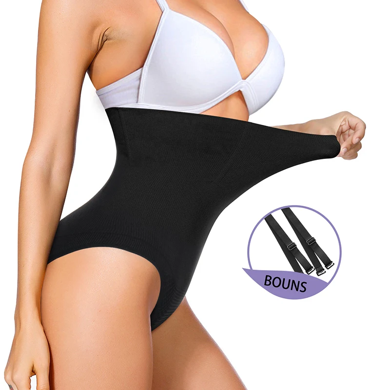 ladies Waist Trainer Shapewear Faja Open Bust Body Shaper Thong Bodysuit Seamless Tummy Control Panty