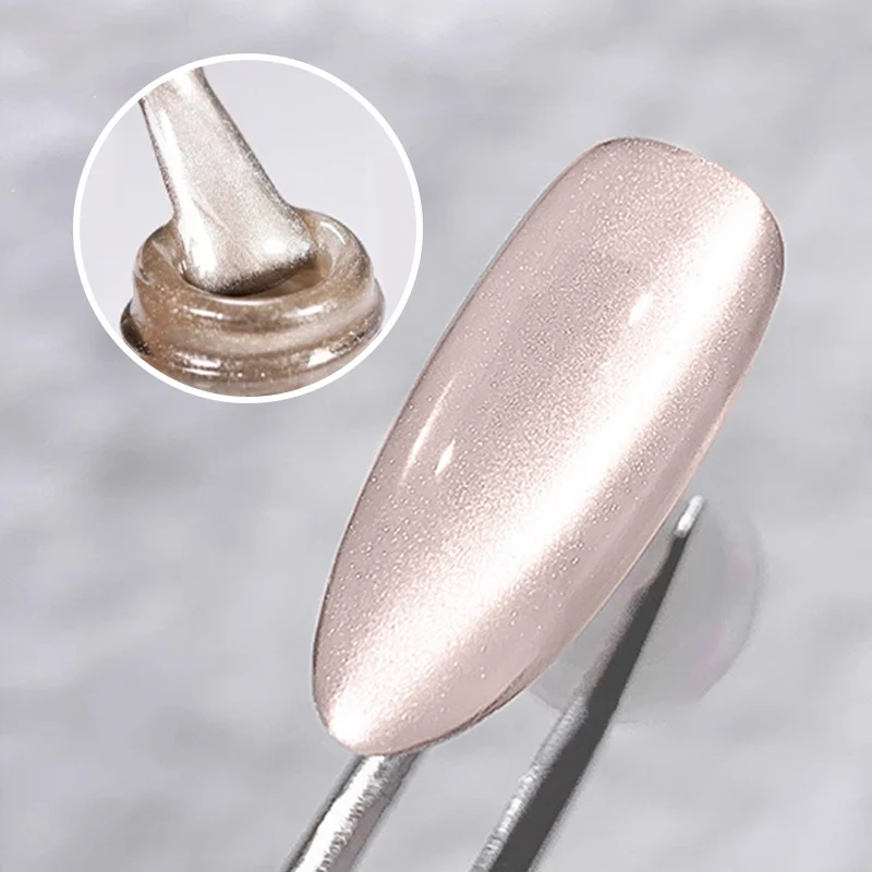 New Arrival Salon Beauty High Glossy Cat Eye Gel Set Super White Light 15ml Cat Eye Nail Gel Polish