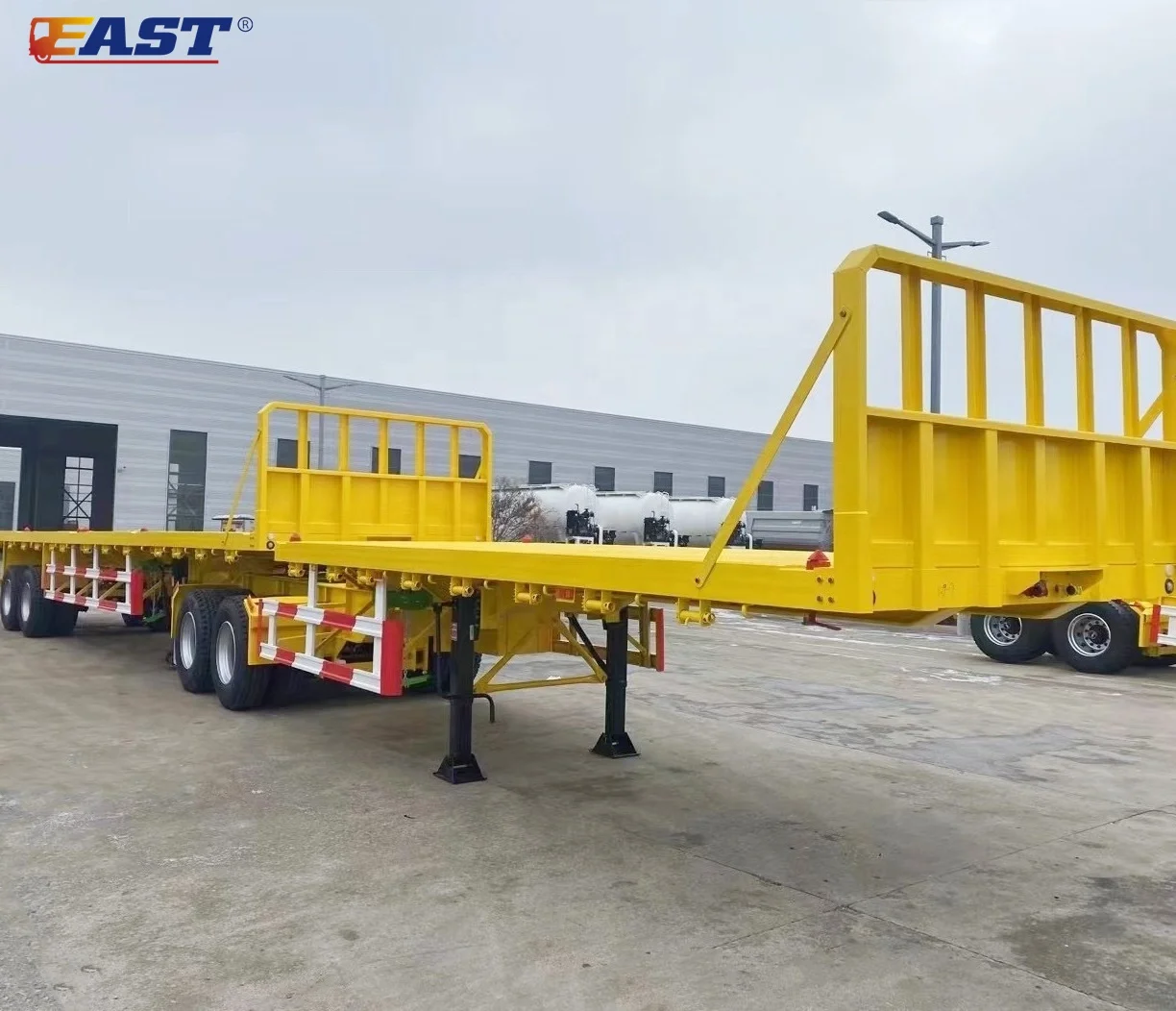 EAST Super Tandem Container Transport Trailer Tandem Flatbed Trailer good price