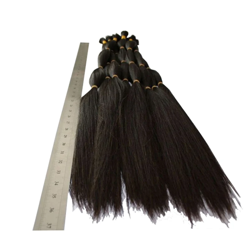 Russian human hair extensions unprocessed 100% virgin human hair bulk extension human braiding hair bulk no weft