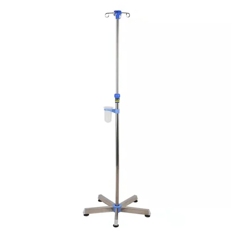 Hospital Furniture IV Pole Medical Infusion Stand Height adjustable IV Drip Stand