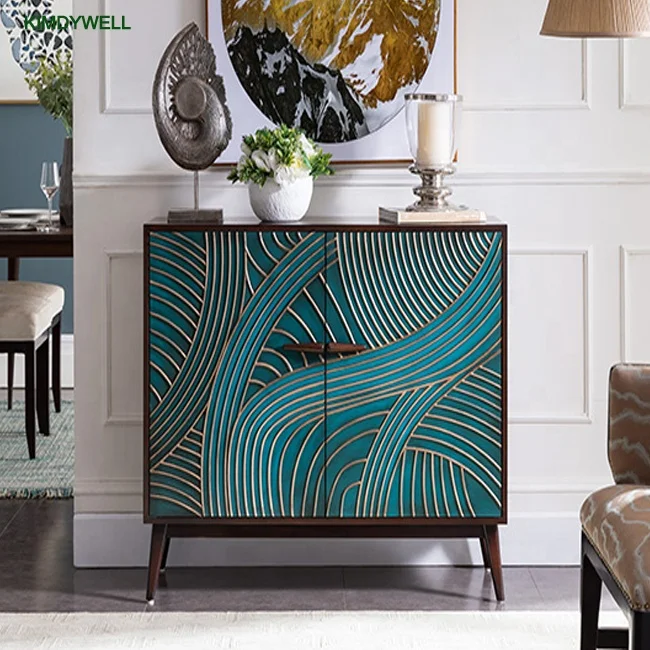 
latest furntiures modern design 2 doors wooden side cabinet 