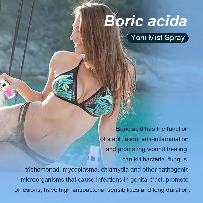 Private Label Yoni Spray Feminine Vaginal Care Remove Odor Women Cleaning Medical Boric Acid Yoni Mist Spray