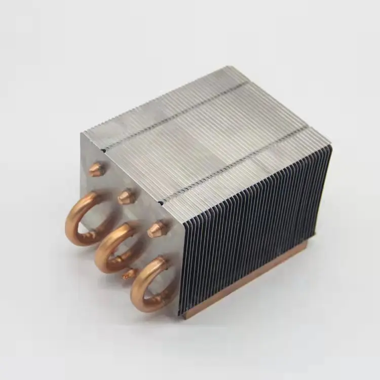 LED Cooler Heatsinks with Copper Sintered Heat Pipe Copper Heat Sink Module 5 Heat Pipe
