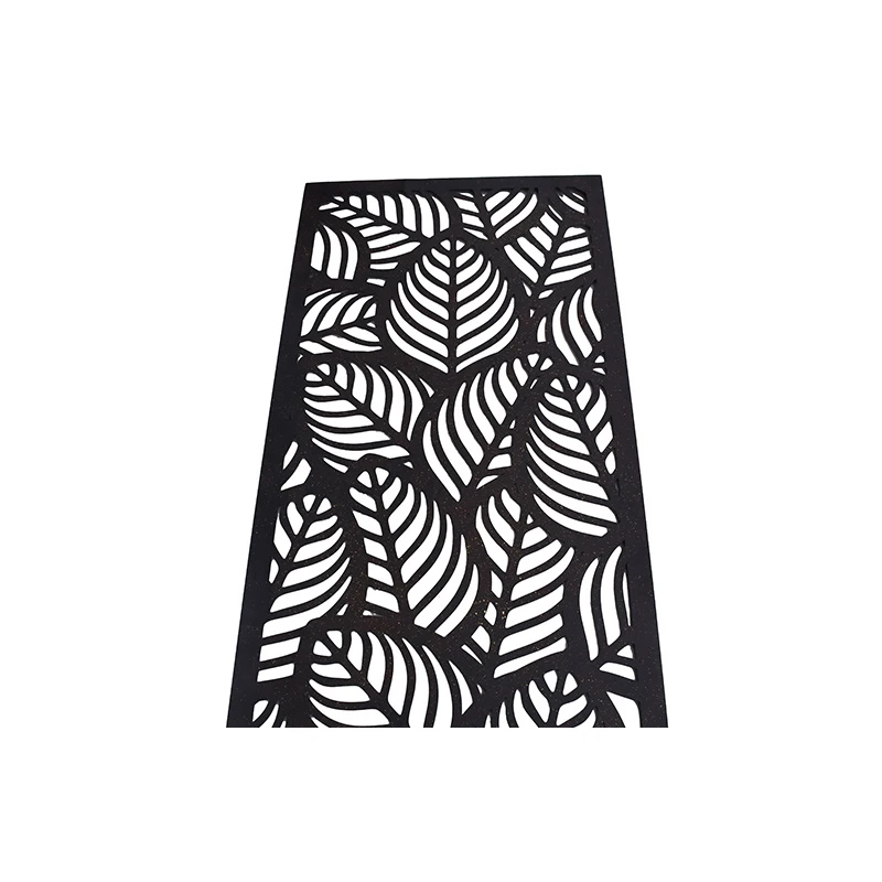 Wall Decor with Rectangle Frame Metal Leaves Wall Art Wall Sculpture with Rustic Brown Color