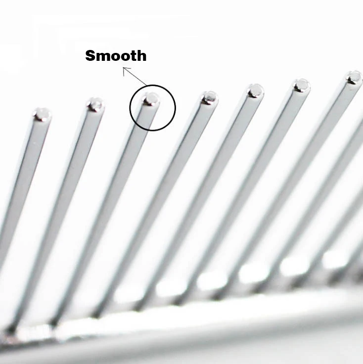 Stainless Steel Fine Tooth Pet Beauty Grooming Comb Professional Grooming Tool Comb For Dog, Cat And Other Pets