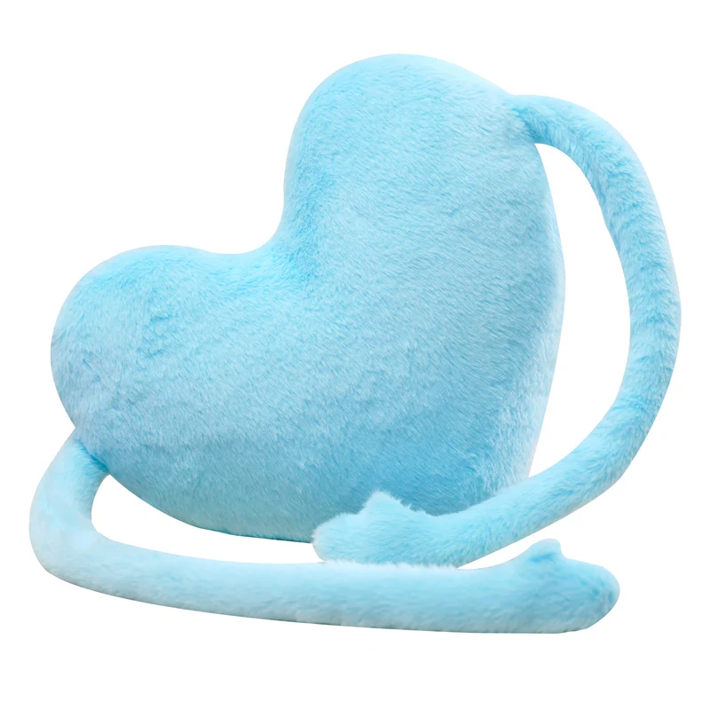 Factory Wholesale Cute Plush 45*36 cm Red Heart Holiday Plushie Pillow love Valentine gift Stuffed Plush Toy