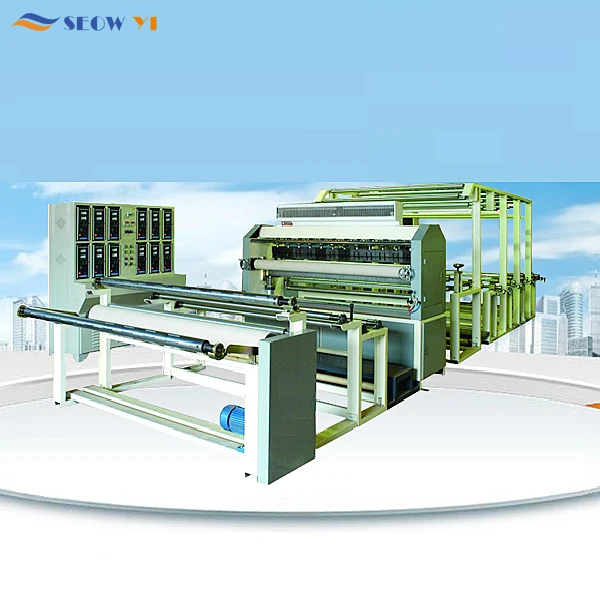 SEOWYI Best Quality Double Needle Bar Compound Needles Raschel Sectional Warp Knitting Machine Blanket Knitting Machine