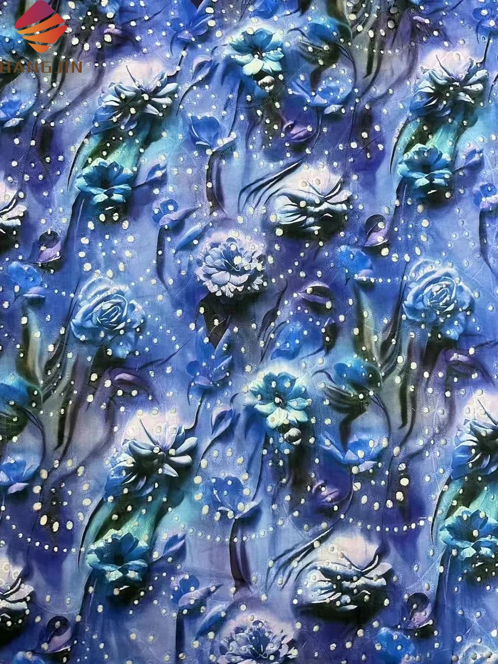 Hot Sale Custom Digital Printing Fabrics Wholesale Digital Print Floral Pattern 3D Printed Swiss Cotton Fabric For Summer Dress