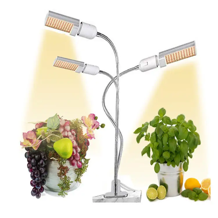 Grow Light 3 High Quality LED Desk Phyto Lamps Desktop Clip Grow Light With Timer For Plants