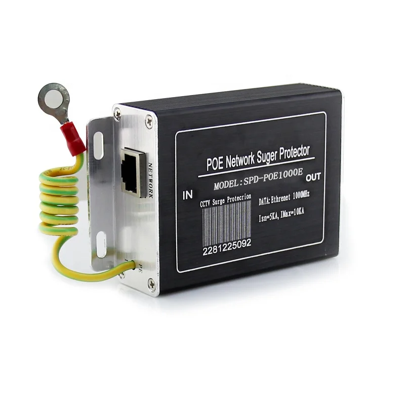 Gigabit 1000mbps surge protector device of POE for net working SPD