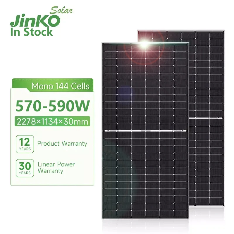 144 элементы Jinko 580 Вт монокристаллические PV модули Topcon 550 605 моно солнечная панель 450W-500W мощность упакована на поддоне
