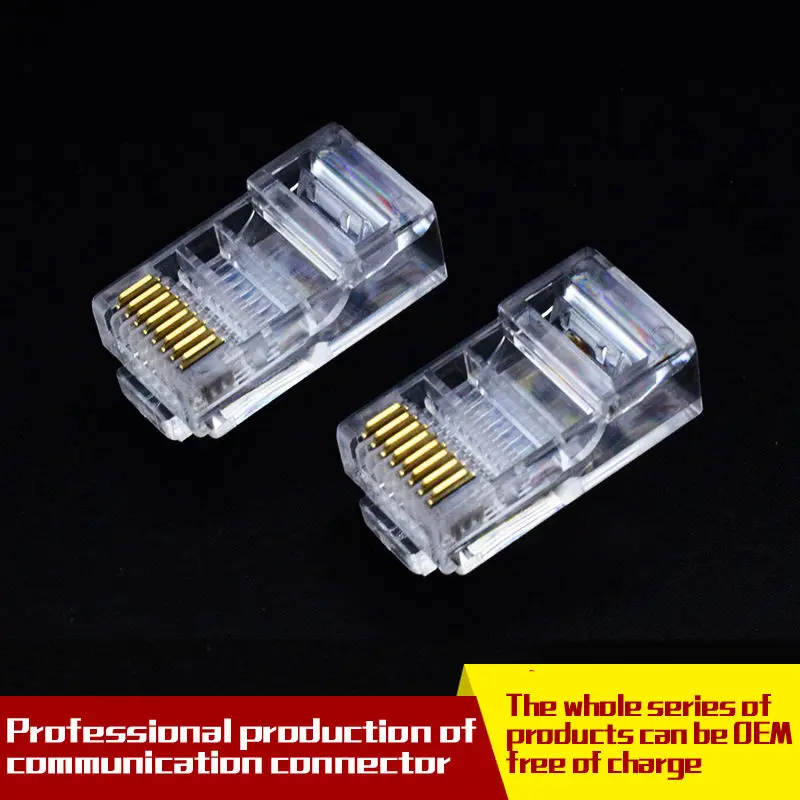 100pcs/Unit Ethernet Rj45 Connector 8p8c Cat5e Cat6 Keystone Jack Rj45 Module Connector Cat6 Metal Rj45 Waterproof Connector