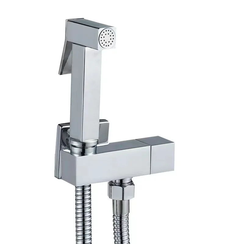 Zaokang Stainless Steel Toilet Companion Washer Wash Fart Wash suit Household Toilet Triangle Valve Toilet Spray Gun