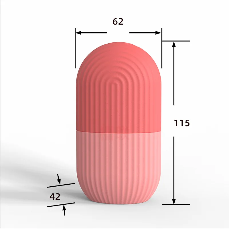 Custom Silicone Face Ice Globe Massager Cube Ice Mold Roller Skin Beauty Massage Cooling Facial Ice Roller For Eye Face Body
