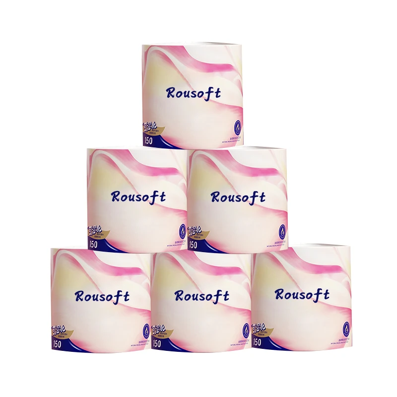 Factory Direct Sale Ultra Soft 100% Virgin Wood Pulp Custom 2 Ply 3 Ply Skin Friendly Toilet Paper