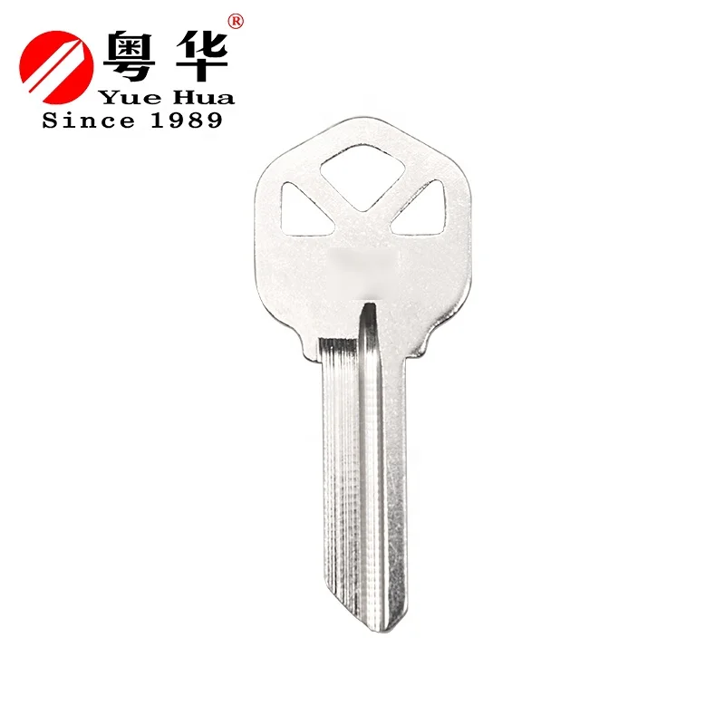 South Africa Market Custom Stamping KW1 Blade 2mm Solid Brass Door Key Blank For Glass Door Lock
