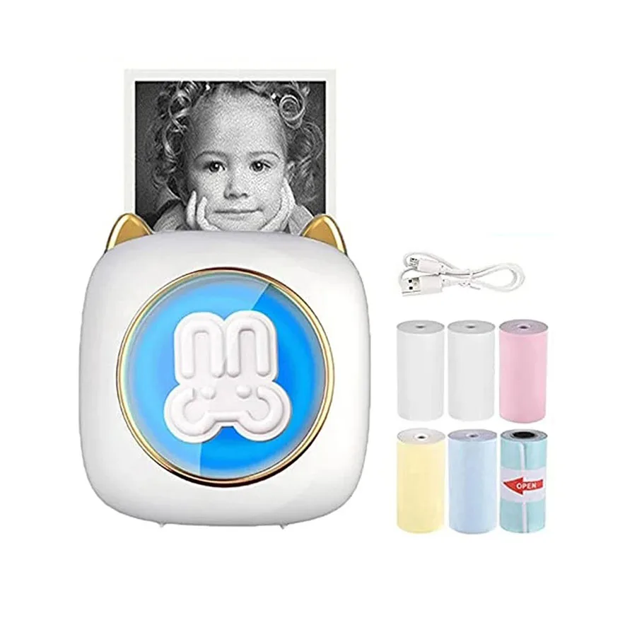 China Factory mini Handheld Machine Paper Roll Digital Label Thermal mini Printer Photo Printing
