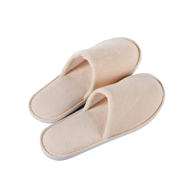 UG Hotel guest room disposable slippers wholesale air travel logo thick terry cloth manufacturers spot wholesale