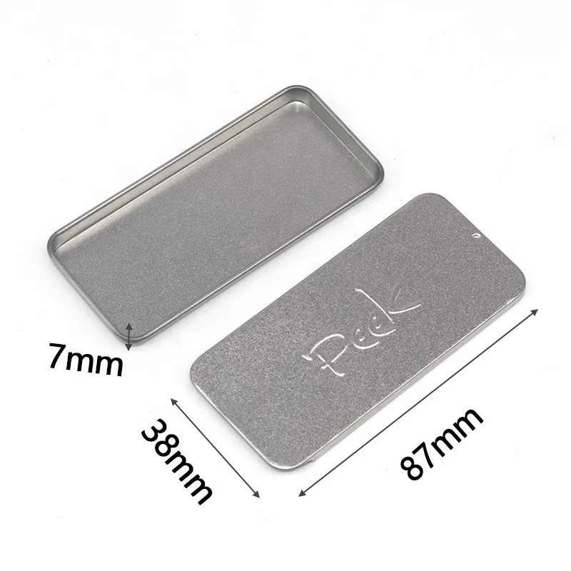 Food Grade Mint Candy Chew Gum Tin Box Custom Printed Mini Metal Sliding Tin Box For Lip Balm Solid Perfume Lip Balm Tin Contain