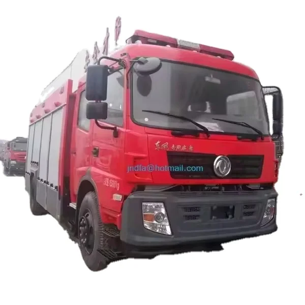 Monitor range 60 meters dongfeng remote control robot arm water foam tower fire fighting truck