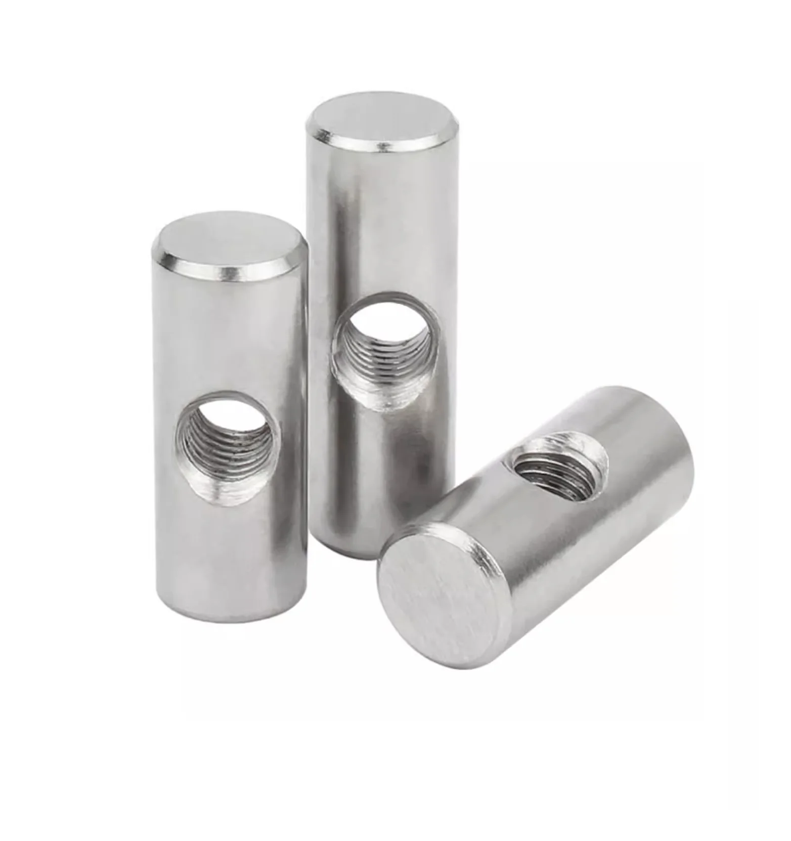 Hardware Custom Slotted Furniture Dowel Nut Insert Stainless steel Barrel Nut